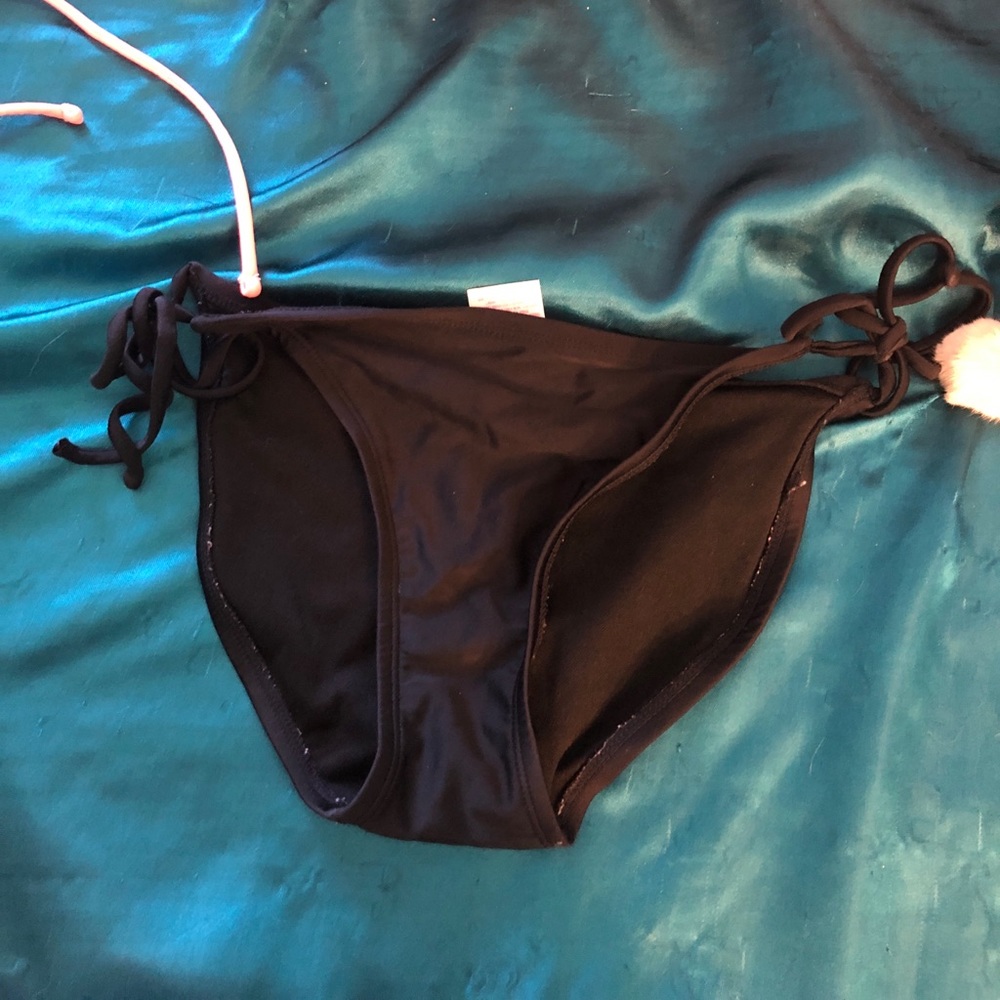 Basic black bathing suit bottoms